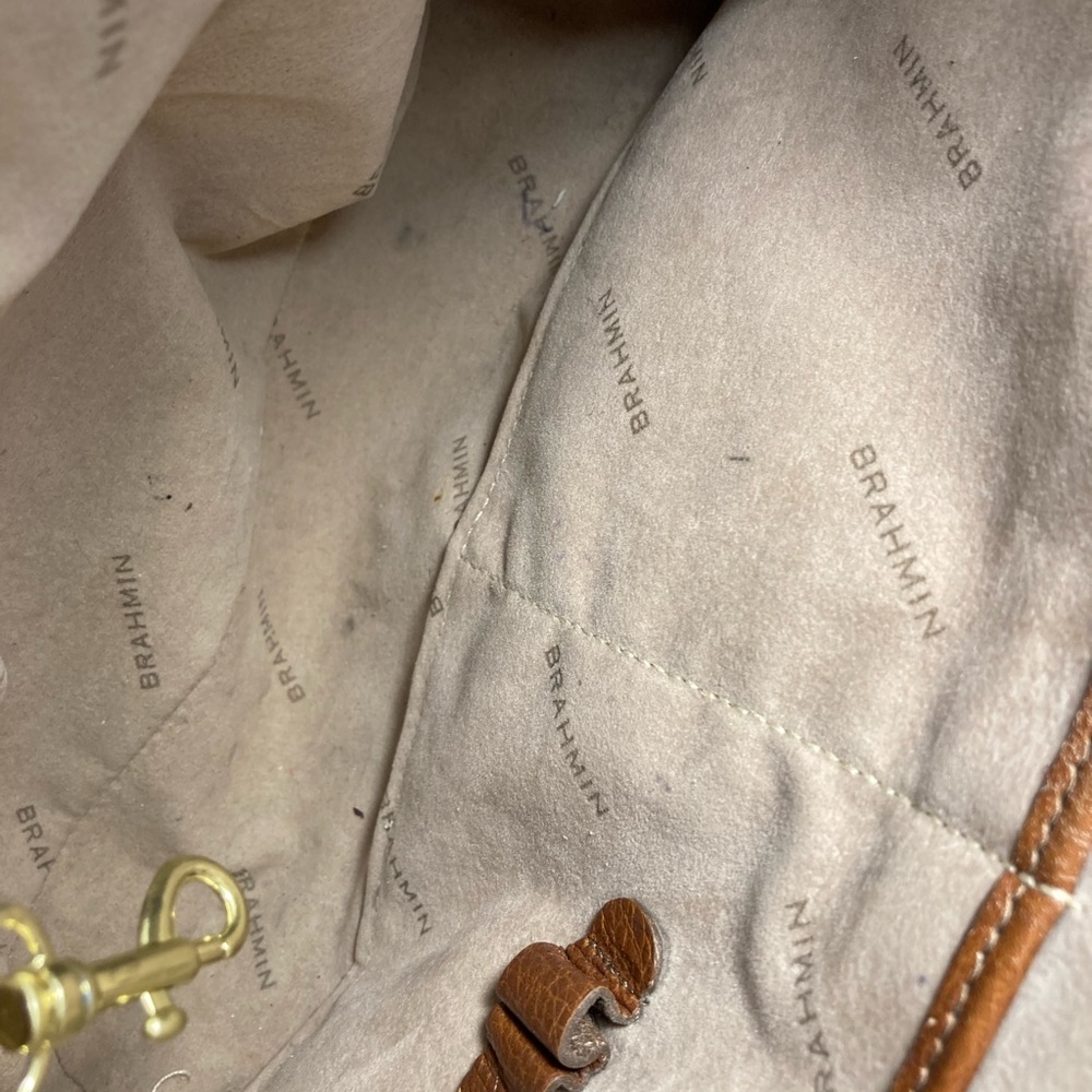 Brahmin Brown Leather WOMENS messenger SHOULDERBAG - Picture 9 of 10